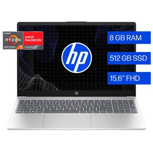 Notebook HP 15.6 AMD Ryzen 7 8GB 512GB 15-fc0287la